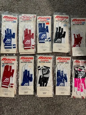 Vintage Mizuno Classic Batters Batting Glove Youth XS, S, M Right H Choose NEW! - Image 1 of 4