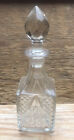 Vintage Cut Glass Perfume Bottle/Antique/Victorian?/Decorative/Dressing Table