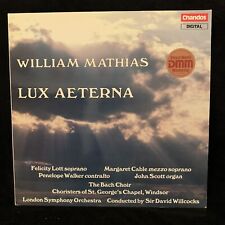 WILLIAM MATHIAS Lux Aeterna - Lott, Willcocks, LSO - CHANDOS ST LP 1984 DMM