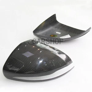 Real Carbon Fiber Side View Mirror Cover Shell For Benz W205 C E S CLS GLC 16-20 - Picture 1 of 4