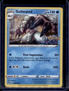 Golisopod Pokemon GO Pokémon 026/078 Holo Raro Casi Nuevo+ - Imagen 1 de 2