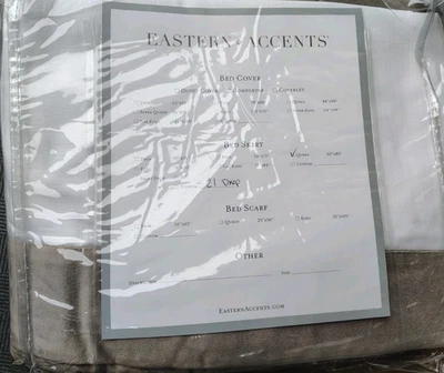 Восточные акценты Barklay Butera бархата кровать юбка SZ королева вересковый новый розничной $500 - Изображение 1 из 4