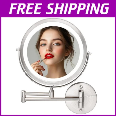 Cordless Lighted Makeup Mirror, 13" Extendable Arm - Image 1 of 4