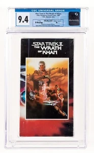 SEALED/NEW!! Star Trek II: The Wrath of Khan CGC Graded 9.4 VHS ⭐️⭐️⭐️⭐️ 1991 - Picture 1 of 6