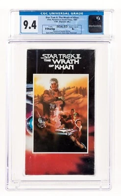 SEALED/NEW!! Star Trek II: The Wrath of Khan CGC Graded 9.4 VHS ⭐️⭐️⭐️⭐️ 1991 - Image 1 of 4