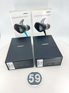 Bose SoundSport Wireless In-Ear Headphone Sweat Resistant Black Blue 2Set *JUNK* - Picture 1 of 11