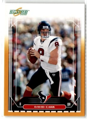 2006 Score Gold David Carr #038/600 Houston Texans #103 - Image 1 of 2