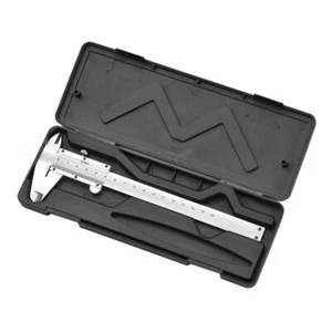 Pinze Vernier professionali in acciaio inox 0-150 mm calibro scorrevole strumento di misura - Foto 1 di 20