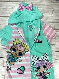 LOL. Surprise! Knee Length Dorm Nightgown Short Sleeve with hood Size L (10/12) - Picture 1 of 7