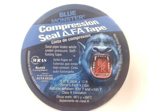 Millrose Blue Monster 76085 Compression Seal Tape, DIY Repair (12 ft x 1" Roll) - Picture 1 of 2