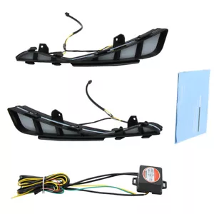 DRL For Toyota Avalon 2019+ LED Daytime Running Light Fog Lamp with Turn Signal - Picture 1 of 6