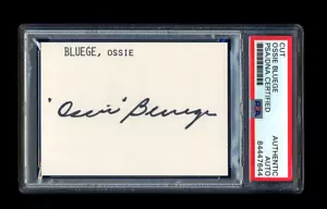 OSSIE BLUEGE SIGNED MINT CUT PSA/DNA AUTOGRAPHED 1924 WASHINGTON SENATORS WSC - Picture 1 of 1