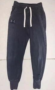 Under Armour Girls Fleece Loose Pants Black Pockets Youth XS - Picture 1 of 7