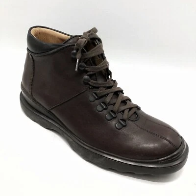 COACH Aaron Leather Chukka Ankle Boots Sz 7 D Brown Wedge Lace Up Dress - Image 1 of 4