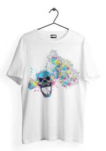 T-Shirt Maglietta Teschio Urban Oversize Style Unisex Tshirt Idea Regalo Moda - Picture 1 of 4