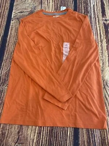 Old Navy Kids Size Large (10-12 ) Long Sleeve Orange T Shirt - Picture 1 of 6