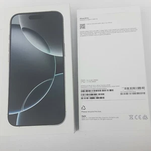 Apple A3083 iPhone 16 Pro Blanc Titane 256 Go - Boîte vide UNIQUEMENT - Photo 1 sur 2