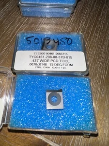TEC920-00461-2083715 .437 WIDE PCD .0070/.0148 75 DEG CTRL 13309 123015 QTY 1 - Picture 1 of 2
