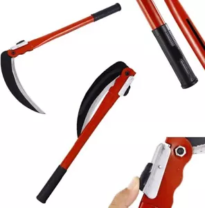 16" Folding Sickle Scythe Steel Mowing cutter Grass Farm Garden Yard Trimming - Picture 1 of 8