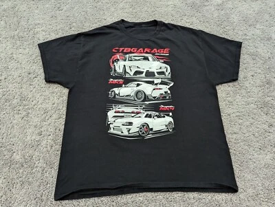 CTB Garage JDM Series T-Shirt Mens Extra Large Black Cars Racing Foto 1 de 4