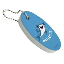 Nailed It Hammerhead Shark Funny Humor Floating Foam Keychain Fishing Boat Buoy