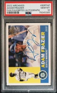 Adam Frazier 2022 Topps Archives AUTO Gem Mint PSA 10 FAN FAVORITES AUTOGRAPH /1 - Picture 1 of 5