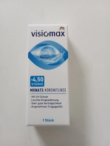 Visiomax Monats-Kontaktlinse Stärke -4,50. Neu, ovp, Neupreis der Linse 5.99 e - Bild 1 von 1