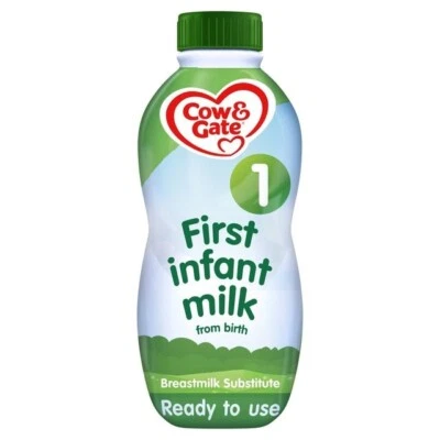 Cow & Gate 1 First Baby Milk Formula Liquid from Birth 1L - Изображение 1 из 3