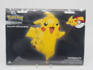 POKEMON PIKACHU LARGE FOIL PARTY BALLOON 24½" x 31" XL FACTORY SEALED NEW - Picture 1 of 2