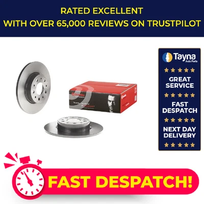 2x Par de discos de freno sólidos para FIAT 500L 199LYB1B 1.4 trasero 2012 en juego 843A1.000 Foto 1 de 4