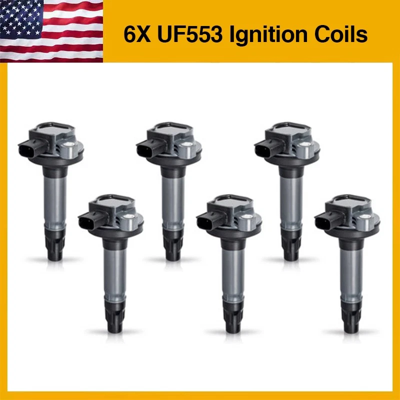 6pcs High Performance Ignition Coil for Mazda CX-9 2008-2015 3.7L UF553 DG520 Foto 1 de 4
