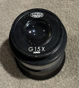 Olympus Tokyo G15X Microscope Eyepiece w/ Eye Cup *CLEANED + TESTED - Picture 1 of 12