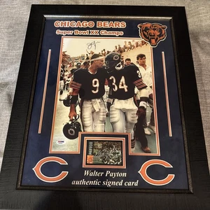 1985 Chicago Bears' vittoria nel Super Bowl XX firmato Walter Payton con PSA - Foto 1 di 10