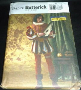 Disfraz Renacimiento Shakespeare Costura PATRÓN Hombres Top Pantalones 40-44 LARP DE COLECCIÓN - Imagen 1 de 3