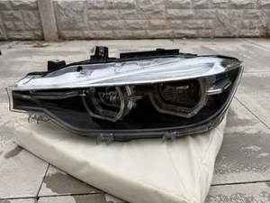 BMW 3 SERIES F30 F31 LEFT PASSENGER LED HEADLIGHT SHADOW EDITION 7492611 GENUINE - Picture 1 of 8