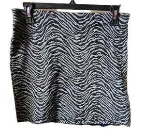Minifalda elástica con estampado de cebra Sans Souci Jr para mujer talla M - Imagen 1 de 3