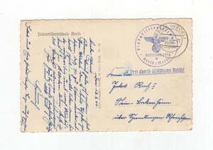 1940 3. Reich Fotokarte Hallenbad der Flakartillerieschule  Rerik per Feldpost - Bild 1 von 2