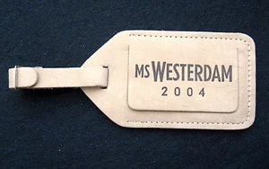 MS WESTERDAM ETICHETTA BAGAGLIO 2004 MAI USATA - Foto 1 di 2