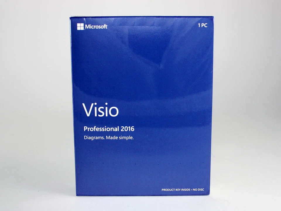Visio 2016 Professional 32-Bit, x64 Vollversion, englisch - neu, SKU: D87-07120 - Bild 1 von 1