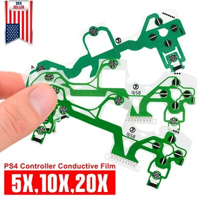 5 OEM Conductive Film Ribbon Keypad Flex Cable For Sony PS4 Dualshock Controller - Image 1 of 4