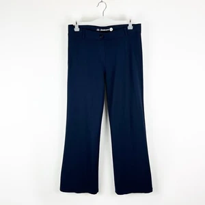 Betabrand Yoga Dress Pants Womens Medium Petite Navy Blue Bootcut Ponte Knit - Picture 1 of 13