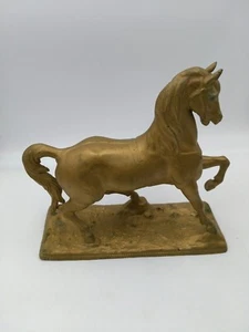 Antique N.Muller & Sons Spelter Horse Clock Topper Figurine 9" Rare - Picture 1 of 12
