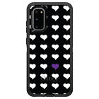 OtterBox Defender for Galaxy S (Choose Model) Purple White Repeating Hearts