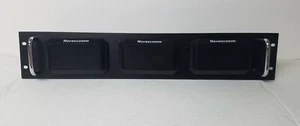 PANEL DE RACK 2U con TRES ALTAVOCES cada uno con un cable de 6 pies y enchufe de 1/8 pulgada/3,5 mm - Imagen 1 de 7