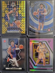 Cade Cunningham Yellow Prizm Mosaic #6 Spectra #2 RC Base Mosaic #261 Prizm Flux