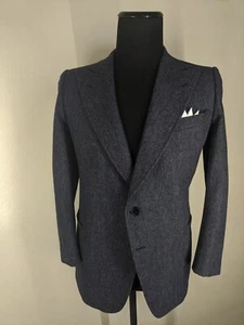 Traje True Vintage Italia Facis por Gft Ancho Pico Solapa Lana Ajuste 38-40-Corto - Imagen 1 de 13