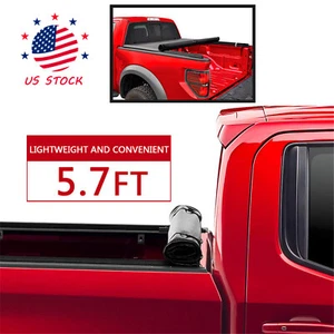 New Roll Up Tonneau Cover For 2009-2022 Dodge Ram 1500 Crew Cab 5.7FT Short Bed - Picture 1 of 12