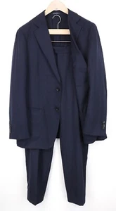 SUITSUPPLY Havana Men Suit UK44S Wool Stretch Unlined Blue Slim 2 Piece - Picture 1 of 18