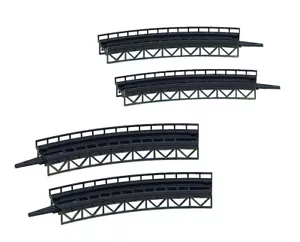Faller 282905 Z Scale 1:220 Kit of 4 Track beds, curved - Picture 1 of 2