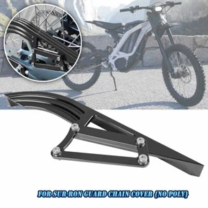 Motorcycle Black Chain Guard Cover For SUR-RON Light Bee X S For Segway X160 260 - Imagen 1 de 6